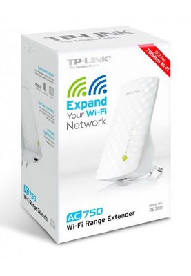 Двухдиапазонный усилитель беспроводного сигнала TP-Link RE200 Wireless AC750 Range Extender (6239716)