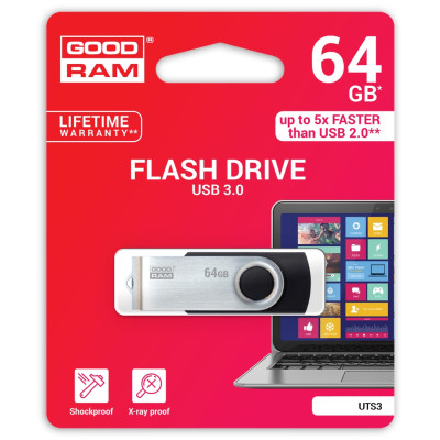Flash Drives Goodram Twister 64GB (UTS3-0640K0R11) (6291351) Flash Drives Goodram Twister 64GB (UTS3-0640K0R11) (6291351)