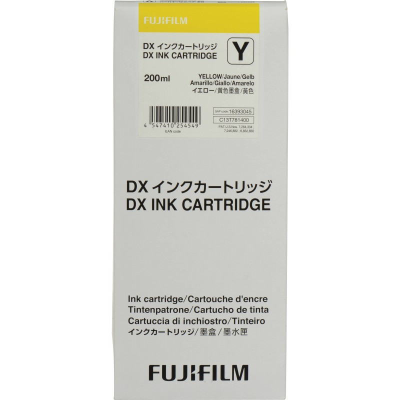 Картридж Fuji DX100 Ink Cartridge Yellow 200ML (6253886)