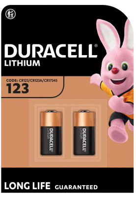 Літієва батарейка Duracell High Power 123 3V, (CR123/CR123A/CR17345), 2 шт. (6409613)