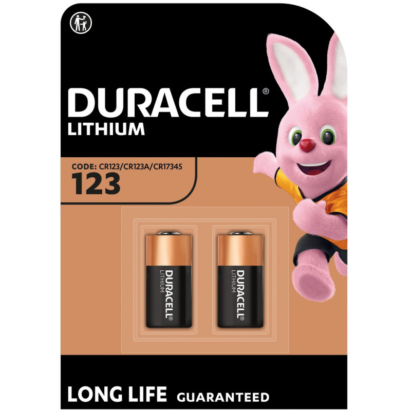 Літієва батарейка Duracell High Power 123 3V, (CR123 / CR123A / CR17345), 2 шт. (6409613)