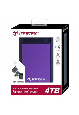 HDD накопичувач Transcend StoreJet 25H3 4TB (TS4TSJ25H3P) USB 3.0 Purple (6369782)