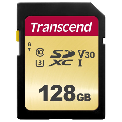 Карта пам'яті Transcend SDXC 128GB UHS-I U3 500S (TS128GSDC500S) (6408527)
