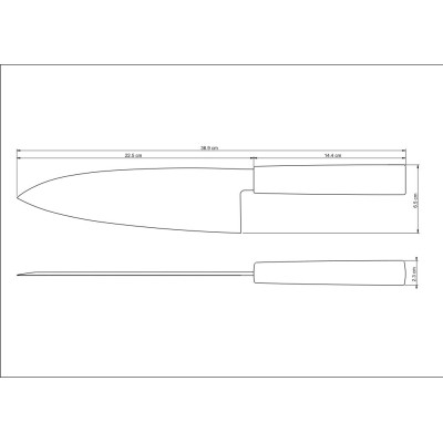 Ніж для суші TRAMONTINA SUSHI, 203 мм (6408243) Ніж для суші TRAMONTINA SUSHI, 203 мм (6408243)