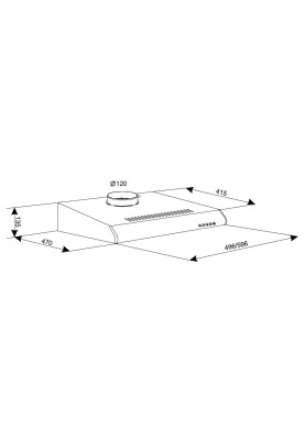 Витяжка Eleyus Line I 50  BR (6253769)