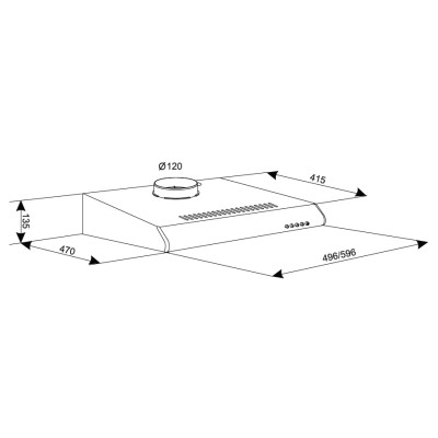 Витяжка Eleyus Line I 50  BR (6253769)