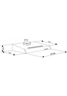 Витяжка Eleyus Line I 60 WH (6215965)