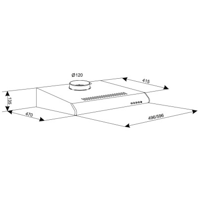 Витяжка Eleyus Line I 60 WH (6215965)