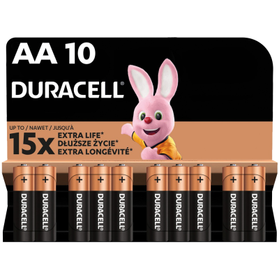 Лужні батарейки Duracell LR06 MN1500 уп. 1x10 шт. (6425676)
