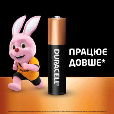 Лужні батарейки Duracell LR03 MN2400 уп. 1х10 шт. (6425679)