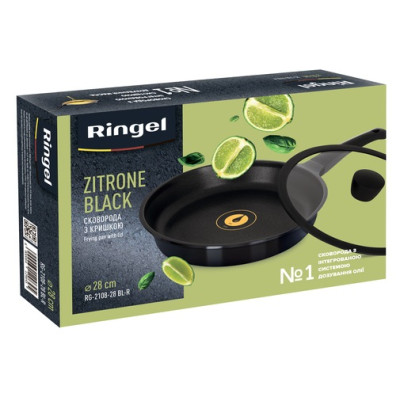 Сковорода глубока RINGEL Zitrone Black 28 см (6412964)