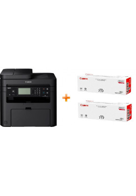 Багатофункціональний пристрій Canon i-Sensys MF237WNE + Картриджі 737 2шт (6462263)