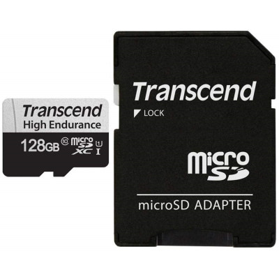 Карта пам'яті Transcend microSDHC 128GB UHS-I U1 (TS128GUSD350V) + SD адаптер (6482382)