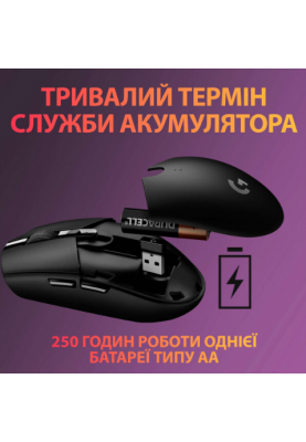 Миша Logitech Wireless Gaming Mouse G305 Black (6467576)