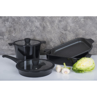 Каструля RINGEL Zitrone Black (4.2 л) 24 см (6471575)