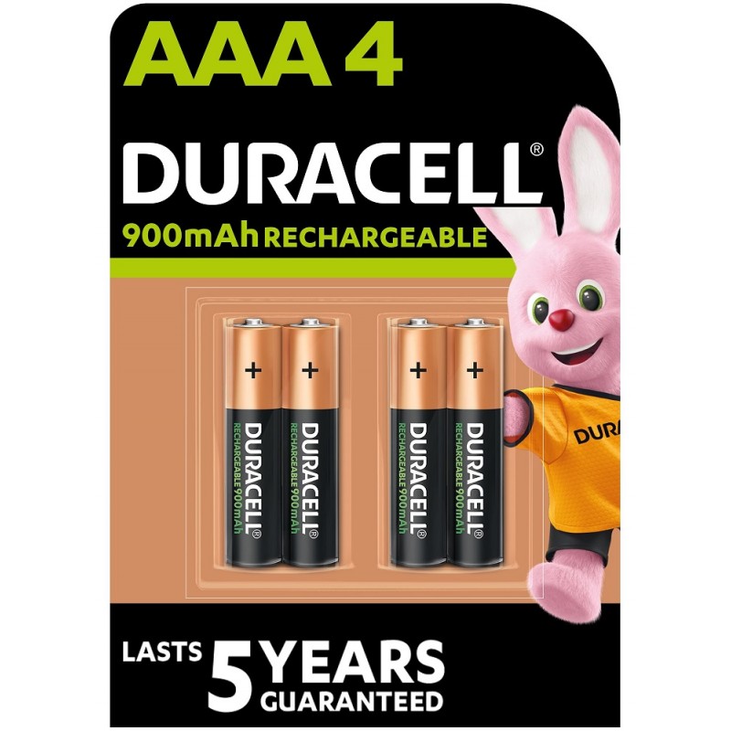 Акумулятор Duracell HR03 (AAA) 900mAh уп. 4шт. (6486619)