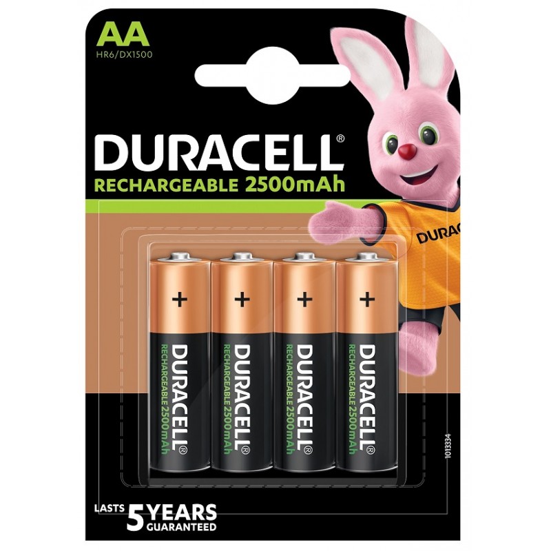 Акумулятор Duracell HR6 (AA) 2500 mAh уп. 4шт. (6486621)