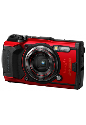 Цифрова камера Olympus TG-6 Red (Waterproof - 15m; GPS; 4K; Wi-Fi) (6500899)