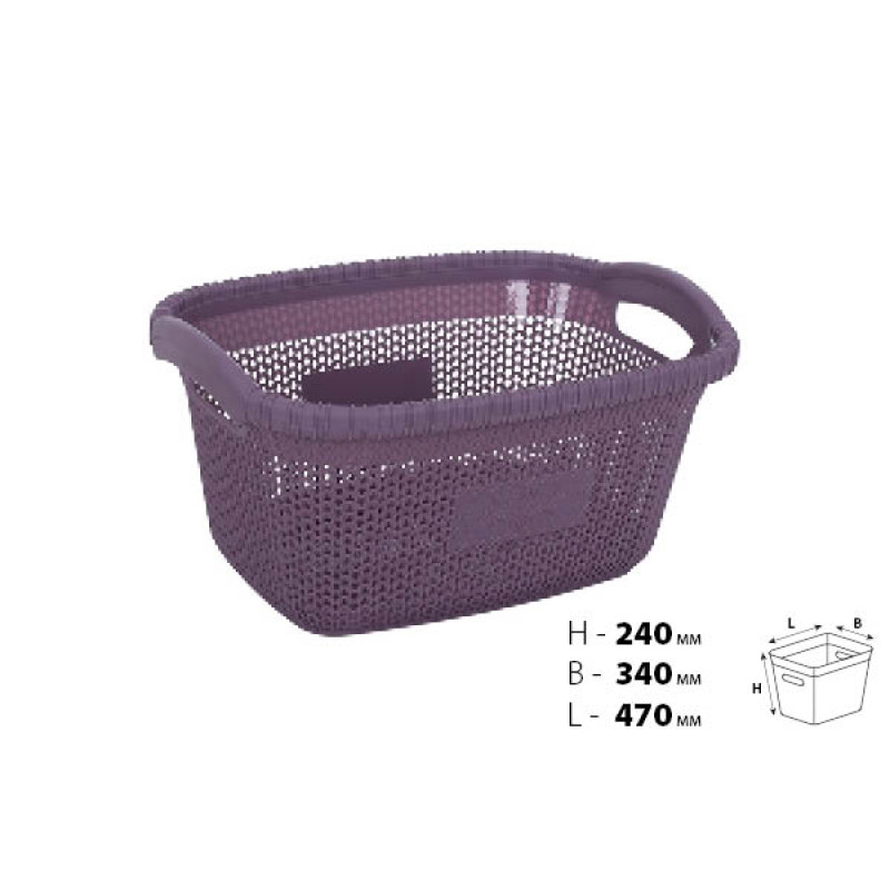 Кошик для білизни VIOLET HOUSE PLUM Віолетта (6481531)