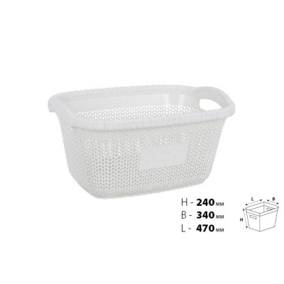 Корзина для білизни VIOLET HOUSE WHITE Віолетта (6481528)