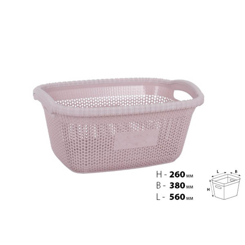 Кошик для білизни VIOLET HOUSE POWDER Віолетта (6481507)