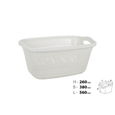 Корзина для білизни VIOLET HOUSE WHITE Віолетта (6481503)