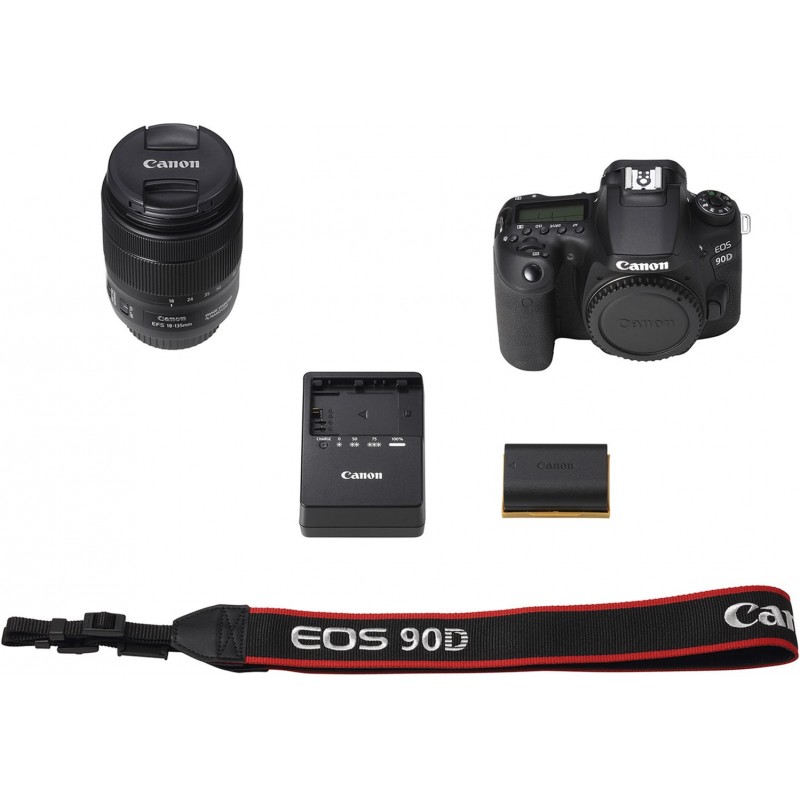 Цифрова дзеркальна фотокамера Canon EOS 90D 18-135 IS nano USM KIT (6517347)