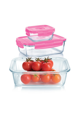 Набір контейнерів із сумкою LUMINARC PURE BOX ACTIVE, 3 шт. (6529086)