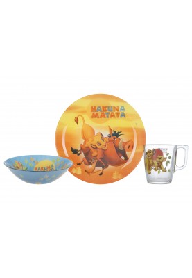 Набір дитячий Luminarc Disney Lion King, 3 предмети (6517361)