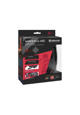 Гарнітура Defender Warhead G-450 Red-Black (64146) (6358195)