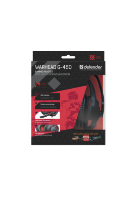 Гарнітура Defender Warhead G-450 Red-Black (64146) (6358195)