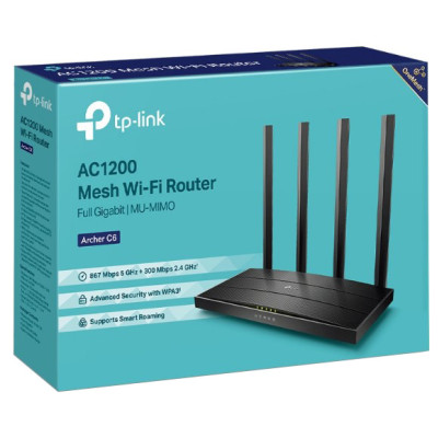 Бездротовий маршрутизатор TP-Link Archer C6 AC1200 Wireless Dual Band Gigabit Router (6474230)