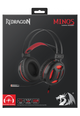 Гарнітура Redragon Minos Red + Black 2 м (78368) (6549236)