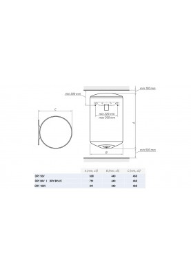 Водонагрівач Tesy DRY 50V (6562963)