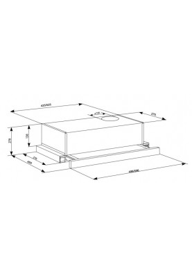 Витяжка Eleyus Lotus 470 60 INOX (6551932)