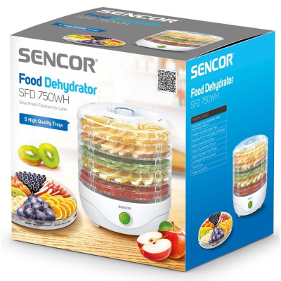 Сушки для фруктів і овочів Sencor SFD 750WH (6579047) Сушки для фруктів і овочів Sencor SFD 750WH (6579047)