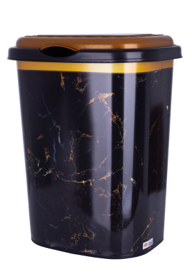 Кошик для білизни Violet House Decor Marble Black (6584686)