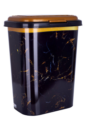 Кошик для білизни Violet House Decor Marble Black (6584686)