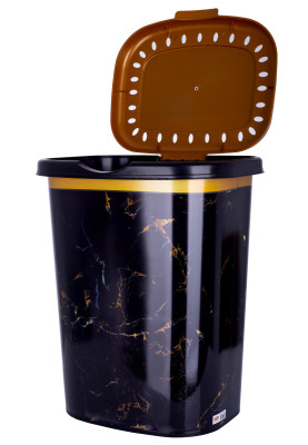 Кошик для білизни Violet House Decor Marble Black (6584686)