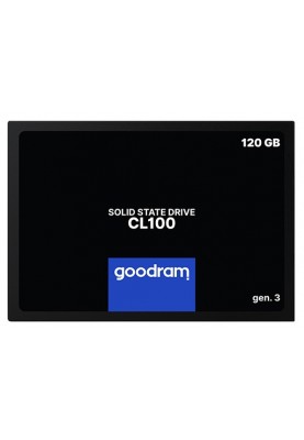 SSD накопичувач Goodram CL100 120GB GEN.3 SATAIII TLC (SSDPR-CL100-120-G3) (6590627)