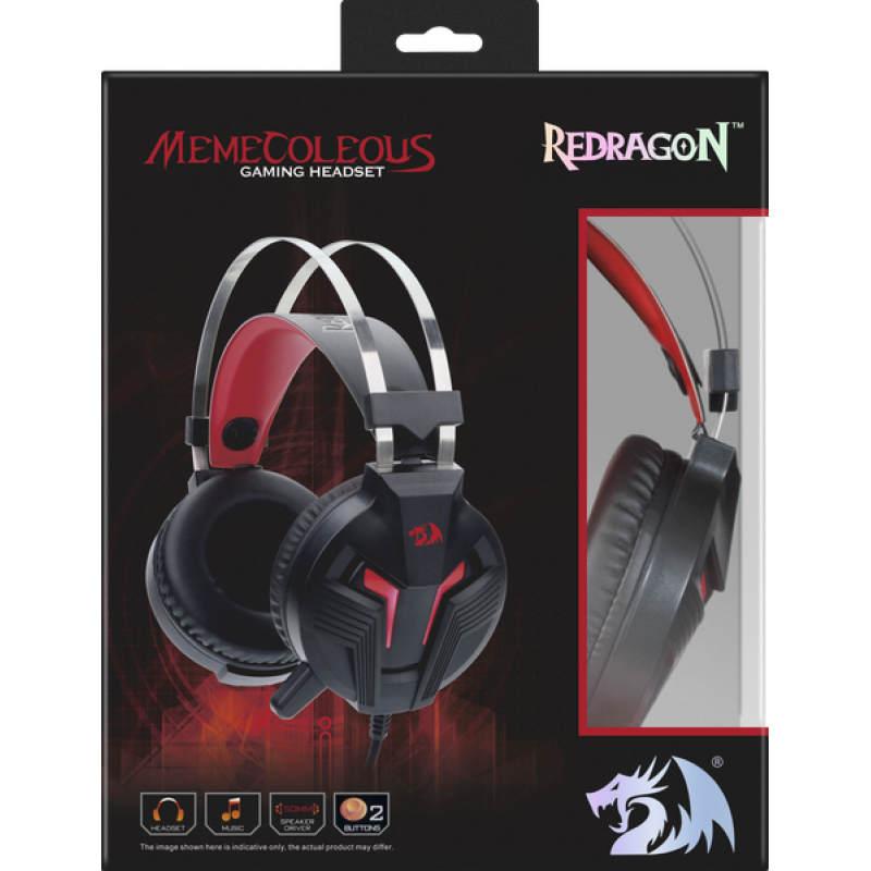 Гарнітура Redragon Memecoleous Black-Red (75096)  (6456427)