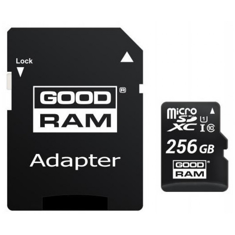 Карта пам'яті GoodRam microSDXC 256GB UHS-I (M1AA-2560R12) + SD адаптер (6570508)