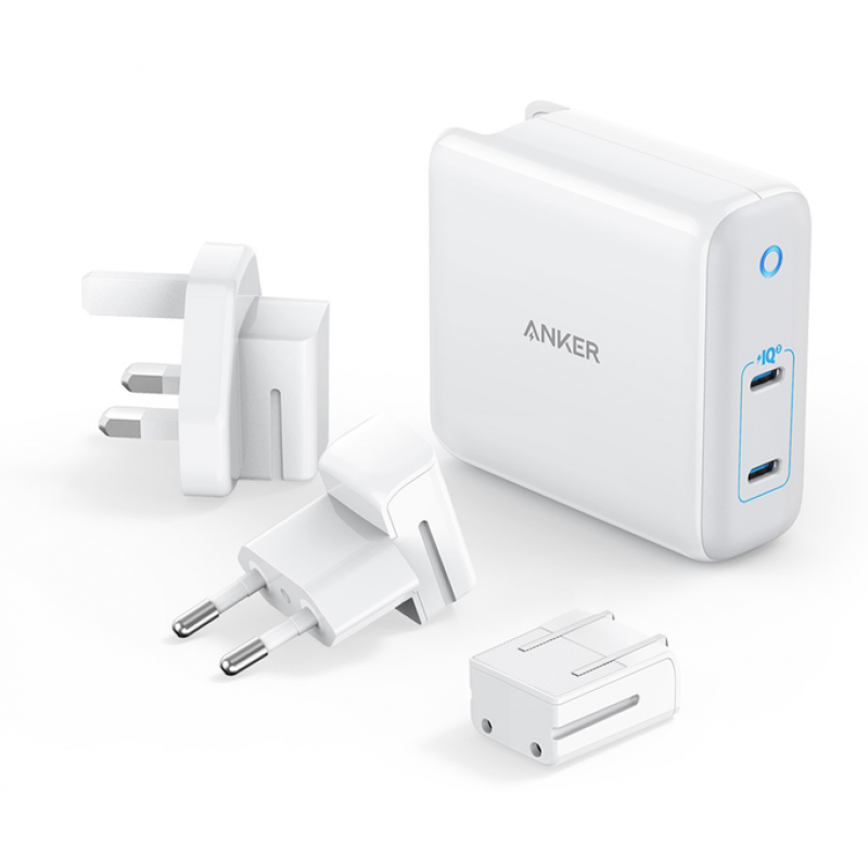 Мережевий зарядний пристрій Anker PowerPort Atom III Duo - 60W 2xUSB-С White (6595759)