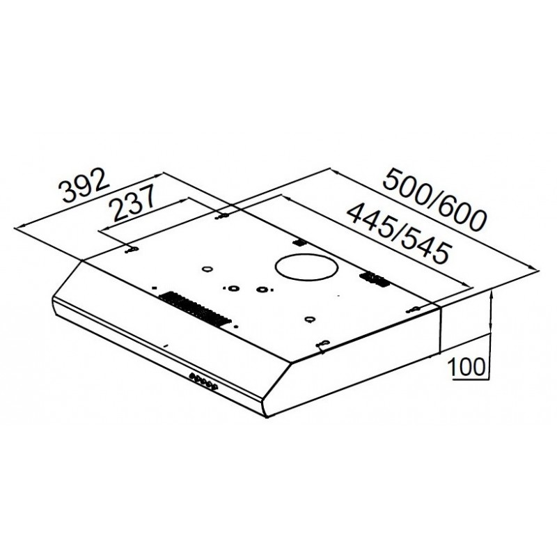 Витяжка Pyramida UX 50 BR (6626519)