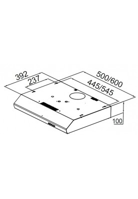 Витяжка Pyramida UX 50 WH (6626523)