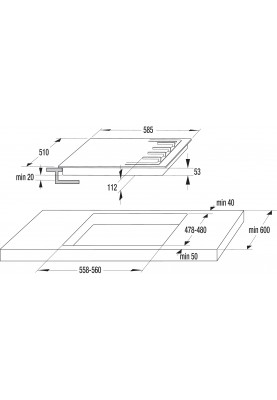 Газова варильна поверхня Gorenje GTW 642 SYW (BG6IB-G0B) (6624102)