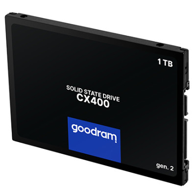 SSD накопичувач Goodram CX400 1TB Gen.2 SATAIII TLC (SSDPR-CX400-01T-G2) (6650161) SSD накопичувач Goodram CX400 1TB Gen.2 SATAIII TLC (SSDPR-CX400-01T-G2) (6650161)