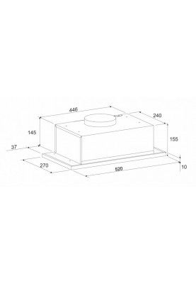 Витяжка Eleyus INTO 700 52 WH (6534171)