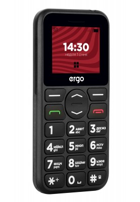 Мобільний телефон ERGO R181 Dual Sim Black (6653747)