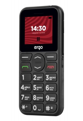 Мобільний телефон ERGO R181 Dual Sim Black (6653747)